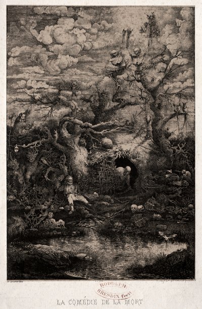 死亡喜剧，1854年。 作者 罗道夫·布雷斯丁