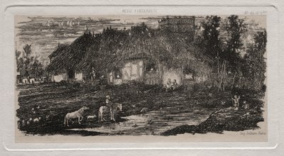 1861年，农场场。 作者 罗道夫·布雷斯丁