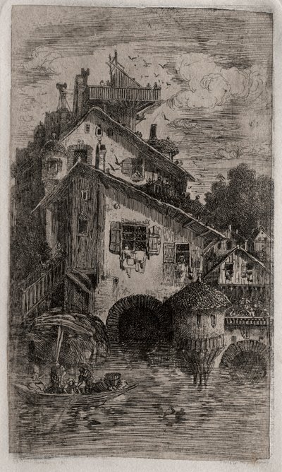 磨坊（1866）。 作者 罗道夫·布雷斯丁