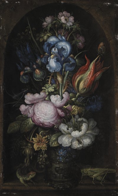石龛中的花束 作者 Roelant Savery