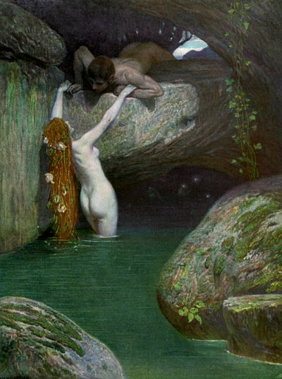 在石窟》，1902-1903。 作者 罗斯勒