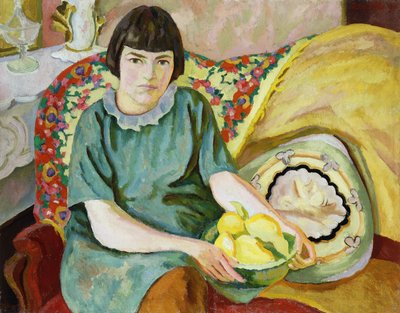 祖姆·范·登·埃克胡特（Zoum Van den Eeckhoudt）肖像，1915年 作者 罗杰·艾略特·弗莱