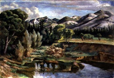 法国的风景（布面油画 作者 罗杰·艾略特·弗莱