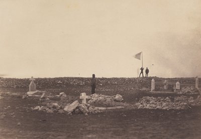 卡斯卡特山的公墓，1855年，1856年印刷。 作者 罗杰芬顿