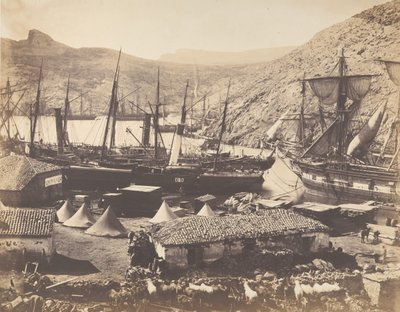 哥萨克湾，巴拉克拉瓦，1855年。 作者 罗杰芬顿