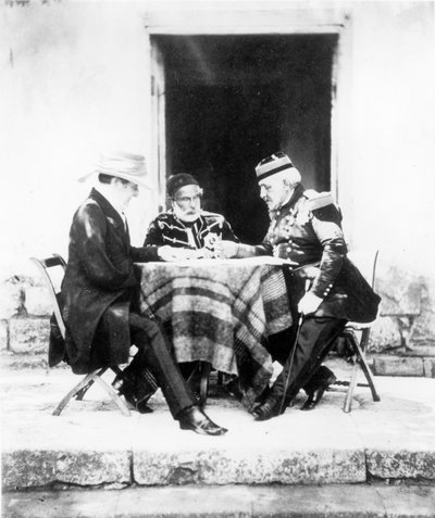 拉格朗勋爵、奥马尔-帕夏和佩利西耶将军，克里米亚 作者 Roger Fenton