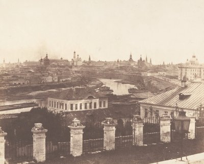 莫斯科，远处的克里姆林宫，1852年。 作者 罗杰芬顿