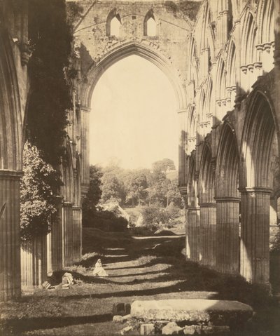 Rievaulx Abbey, 1854年。 作者 罗杰芬顿