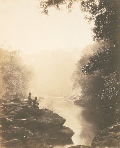 Wharfe and Pool, Below the Strid, 1854. 作者 罗杰芬顿