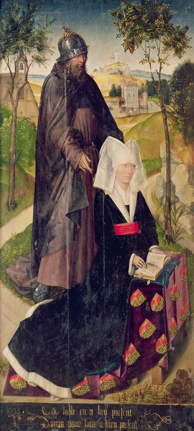 Montagu的Guillemette与Saint Guillaume，1460-66（彩绘小组） 作者 罗吉尔·范·德·韦登