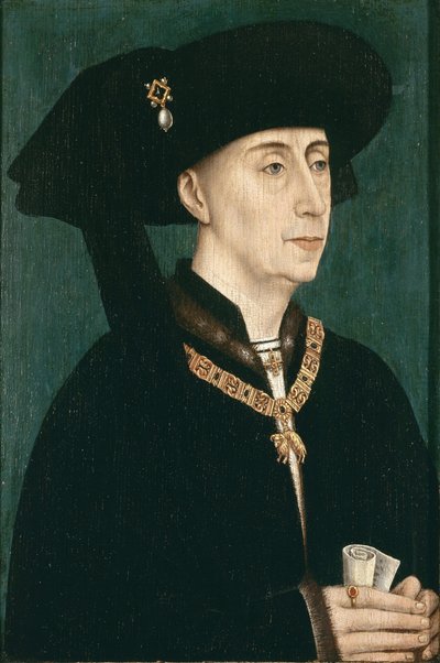 1396-1467年菲利普好心人的肖像，1450年以后 作者 罗吉尔·范德，魏登