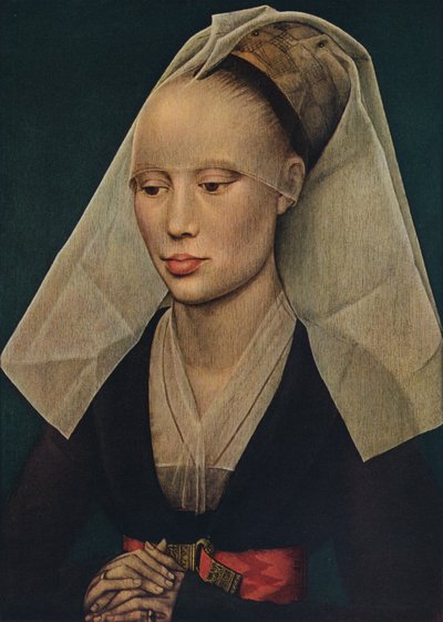 一位女士的画像，c1460 作者 罗吉尔·范·德·韦登