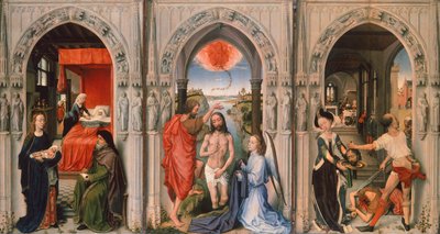 罗吉尔·范德韦登 (Rogier van der Weyden) (1399-1464) 的《浸信会三联画》 作者 罗吉尔·范·德·韦登