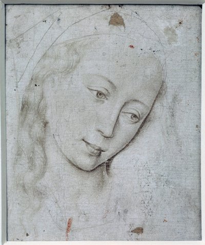 处女的头。罗吉尔（Rogier）-范-德-韦登（1400-1464）的绘画作品， Ec.弗兰姆。 作者 罗吉尔·范·德·韦登