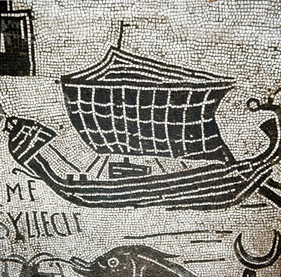 A ship from Alexandria in the port of Ostia (mosaic 作者 小说
