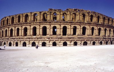 El-Djem 圆形剧场（突尼斯）。 作者 小说