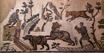 Bear hunting (mosaic, 4th century BC) 作者 小说