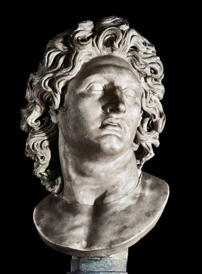 Bust of Alexander the Great (356-323 BC), king of Macedonia and conqueror of Persia. Roman copy of a Greek original, 3rd- 2nd century BC (marble) 作者 小说