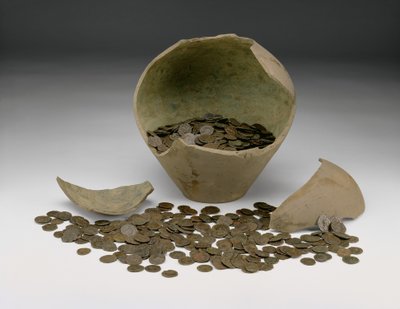 从Chalgrove，Oxfordshire（陶瓷和金属）完成当地罗马帝国硬币储藏罐和Chalgrove II Hoard 作者 Roman