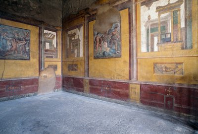Villa dei Vettii 的壁画室，庞贝城的罗马考古遗址（联合国教科文组织世界遗产） 作者 小说
