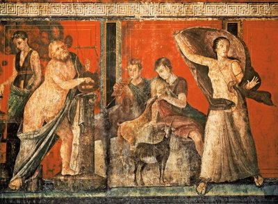 狄俄尼索斯崇拜的入会仪式，Villa Dei Misteri 的壁画 作者 小说
