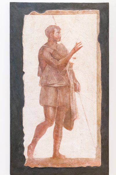 披斗篷的男人，Pallavicini Rospigliosi 收藏，公元 200 年左右，编号 103420（壁画） 作者 小说