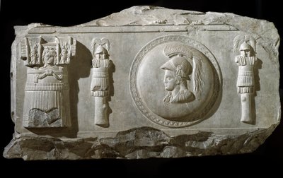 罗马康索拉齐奥广场的大理石浮雕碎片 作者 Roman
