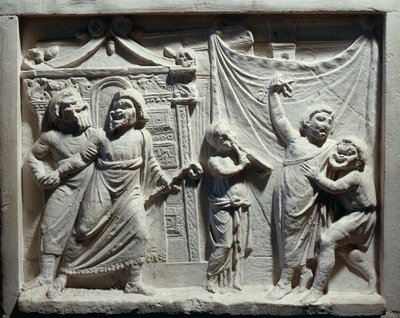 喜剧《安德里亚》中戏剧场景的浮雕，Publius Terentius Afer（浮雕） 作者 小说