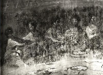 圣餐仪式（壁画）（黑白照片） 作者 小说