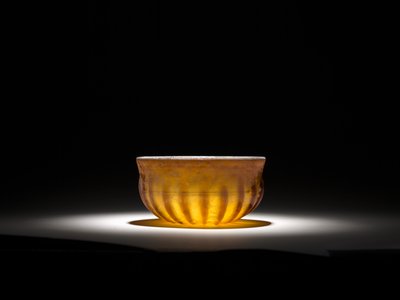 带肋玻璃碗，1世纪 作者 罗马帝国时期