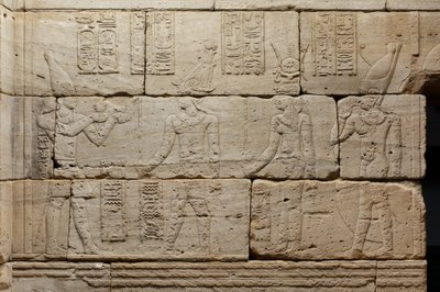 从公元前10世纪的Dendur神庙救济（风沙岩） 作者 Roman Period Egyptian
