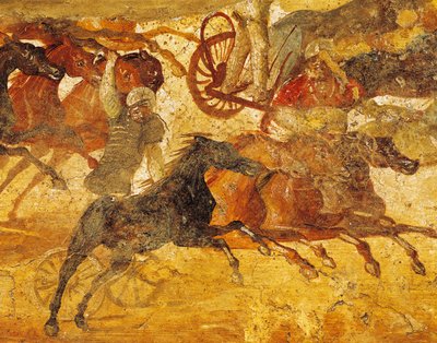 意大利庞贝古城古里加种族壁画的细节 作者 Roman Roman