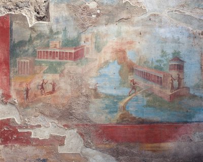庞贝小喷泉之屋喷泉大厅壁画（联合国教科文组织世界遗产 作者 罗马罗马