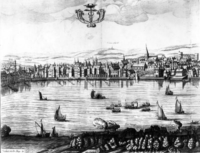 1650年从Southwark观看泰晤士河 作者 Rombout Van den Hoeye