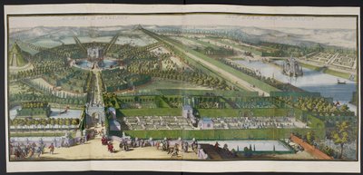 恩吉安公园，约 1685 年，插图选自《海牙 86 幅平面图和景观图集》。 作者 罗梅恩·德（后）霍格