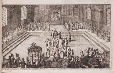 1677年，沙皇亚历克西斯·米哈伊洛维奇（Alexis Mikhailovich）皇家宫廷中的一幕 作者 罗曼·德·豪格