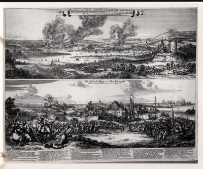荷兰攻击梅德韦河，1667年6月20日和21日，由Nicolas Visscher雕刻（1618-1709） 作者 罗曼·德·豪格