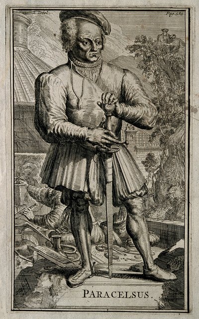 来自Hohenheim Paracelsus的Philippus Theophrastus Aureolus Bombastus。 作者 罗曼·德·豪格