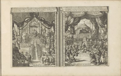 中国的法院和法庭
Chinese rechtbank / tribunal des Chinois // Abyssinise Gerichts Handel / Justice des Abissins (title on object)
Les Indes Orientales et Occidentales et autres lieux (系列标题) 作者 彼得·范德阿 (I)