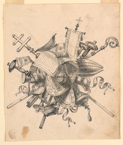 绘画，奖杯与教会物品，1830-1850 年 作者 罗莫洛·阿奇里·利夫拉尼