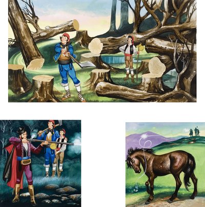 迈克尔和勇士》插图 作者 罗恩·恩布尔顿