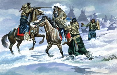 雪地里的印第安人 作者 罗恩·恩布尔顿