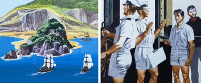 快乐罗杰的人：海盗降旗（水粉画，纸本） 作者 罗恩·恩布尔顿