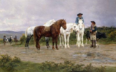 比利牛斯山脉农贸市场，1884年 作者 粉红色的快乐