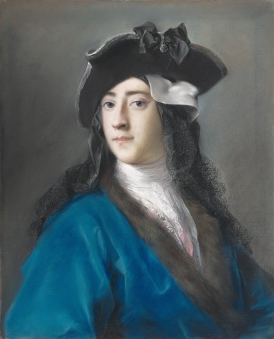 Gustavus Hamilton，第二子爵Boyne，化妆舞会服装，1730-31（纸上粉彩，放在画布上） 作者 Rosalba Giovanna Carriera