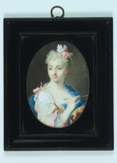 自画像（象牙水彩） 作者 Rosalba Giovanna Carriera