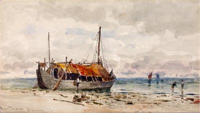 贻贝采集者》，1879年。 作者 罗斯·特纳