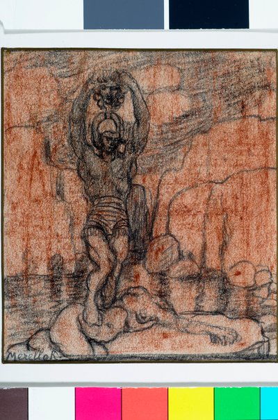 珀尔修斯（Perseus）和美杜莎（Medusa）头，约1915-19年 作者 鲁巴尔多·梅雷洛