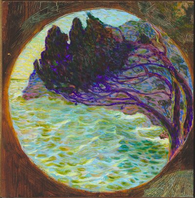 波涛汹涌的大海，1914-15年 作者 鲁巴尔多·梅雷洛