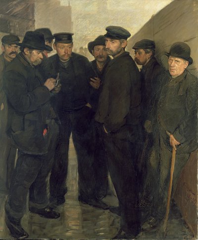 失业者，c.1908-9（布面油画） 作者 鲁道夫·雅各布·佐勒